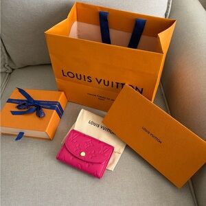 Louis Vuitton Rosalie Coin Purse Wallet Frozen Orchid M26580